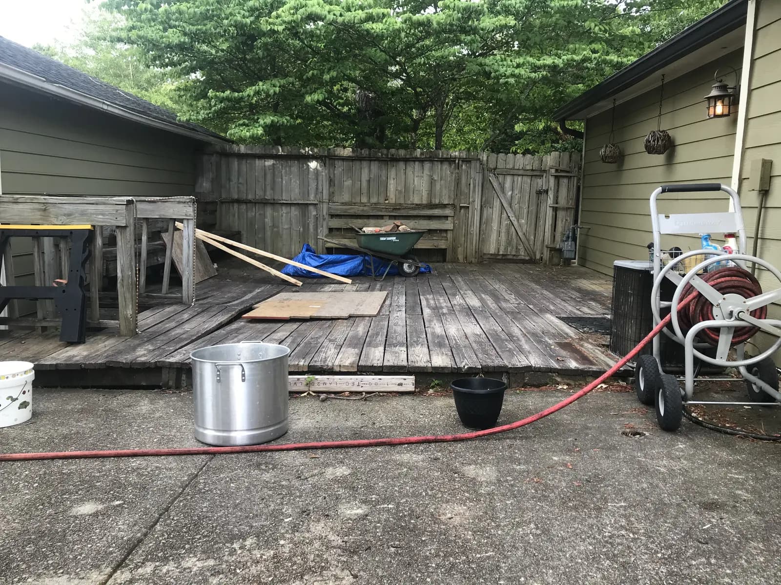 Before photo of Deck